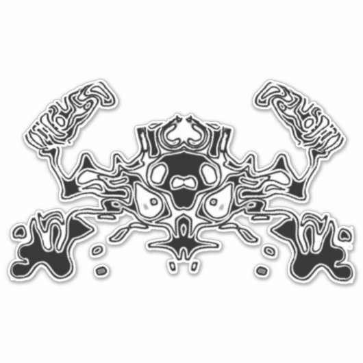 Sticker Crabe malin 3 (Devant)