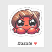 Sticker Crabe mûre Kawaii Mad Hermit (Feuille)