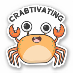 Sticker Crabétiser un touron de crabe amusant
