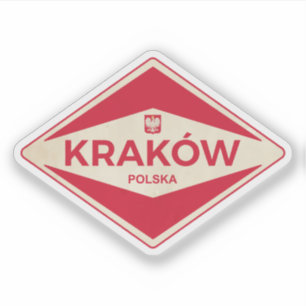 Sticker Cracovie Pologne Vintage