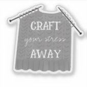 Sticker Craft your stress Away Knitting  (Devant)