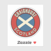 Sticker Craighouse, Écosse (Feuille)