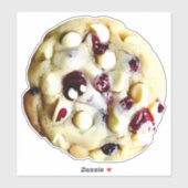 Sticker Cranberry White Chocolat Cookie (Feuille)