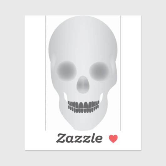 Sticker Crâne (Feuille)