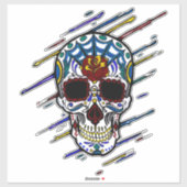 Sticker crâne (Feuille)