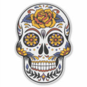 Sticker Crâne à sucre (Devant)