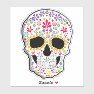 Sticker Crâne à sucre