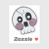 Sticker Crâne caché (Feuille)