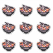 Sticker Crâne caché dans un bol à bonbons (Devant)