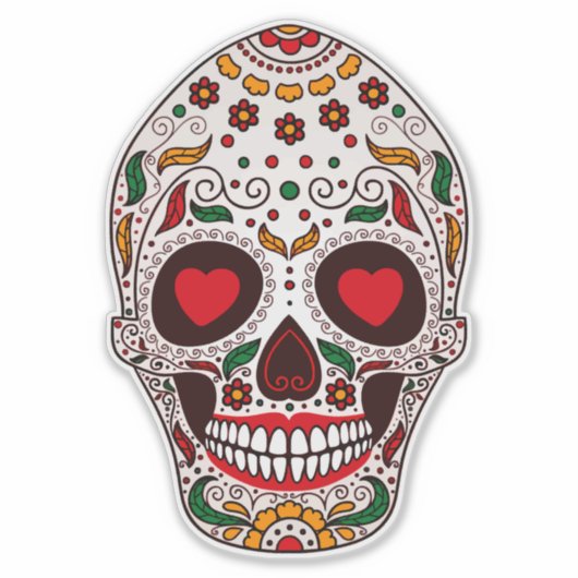 Sticker Crâne de Calavera (Devant)