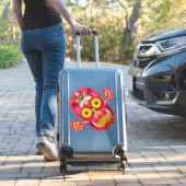 Sticker Crâne de fleurs 6 (Valise Insitu)