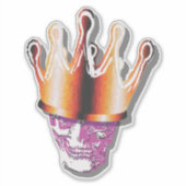 Sticker Crâne de la Couronne, Lotta violet (Devant)