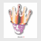 Sticker Crâne de la Couronne, Lotta violet (Feuille)