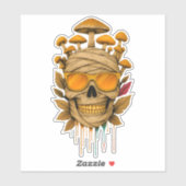 Sticker Crâne de la momie (Feuille)