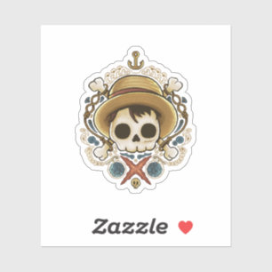 Sticker Crâne de pirate