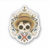 Sticker Crâne de pirate (Devant)