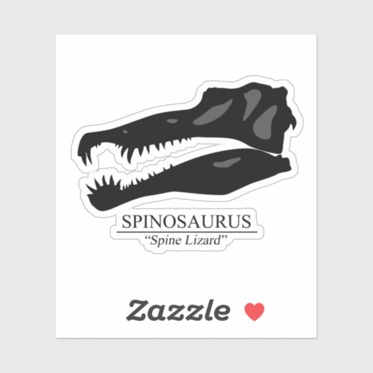 Sticker Crâne de spinosaurus (Feuille)