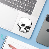 Sticker crâne de spoopy (Ordinateur portable avec iPhone)