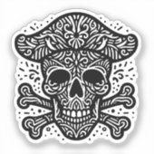 Sticker Crâne décoratif (Recto)