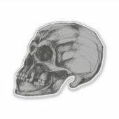 Sticker Crâne d'Halloween en vinyle (Devant)