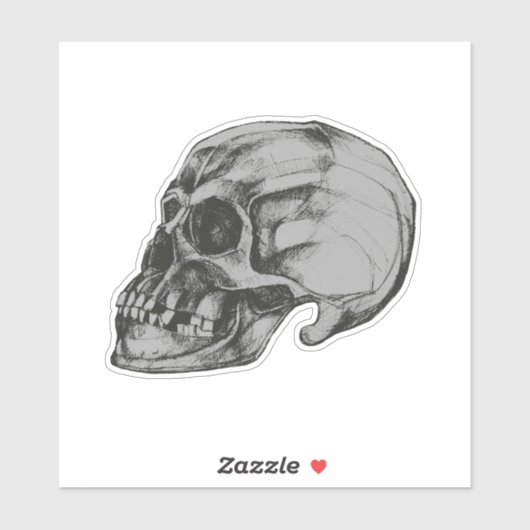 Sticker Crâne d'Halloween en vinyle (Feuille)