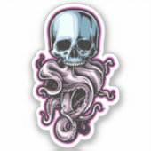 Sticker Crâne d'octopus (Recto)