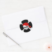 Sticker crâne et os (Enveloppe)