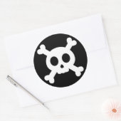 Sticker crâne et os croisés (Enveloppe)