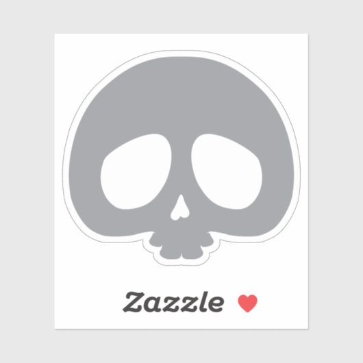 Sticker Crâne Mini Personnalisable (Feuille)