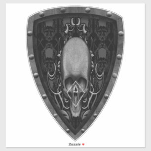 Sticker crâne Motif floral