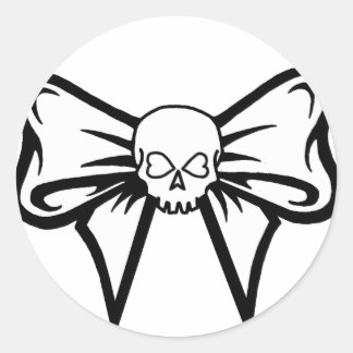 Sticker crâne-N-Bow