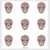 Sticker Crânes à sucre (Feuille)