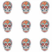 Sticker Crânes à sucre (Devant)