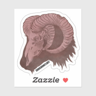 Sticker Crânes - Chèvre