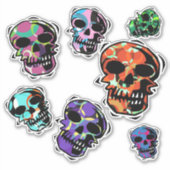 Sticker Crânes de Funk (Devant)