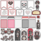 Sticker Crânes de Sucre Dark Romance 1 (Devant)