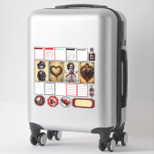 Sticker Crânes de Sucre Dark Romance 2 (Sur valise)