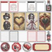 Sticker Crânes de Sucre Dark Romance 2 (Devant)