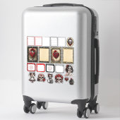 Sticker Crânes de Sucre Dark Romance 3 (Sur valise)