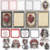Sticker Crânes de Sucre Dark Romance 3 (Devant)