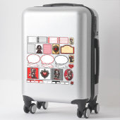 Sticker Crânes de Sucre Dark Romance 4 (Sur valise)