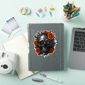 Sticker Crânes et Roses (Couverture iPad)