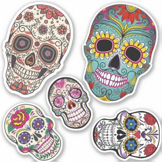 Sticker Crânes muertes (Devant)