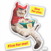 Sticker Cranky Devil Cat (Devant)