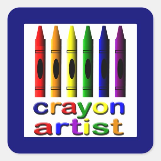 Sticker Crayon Artist Cute (Devant)