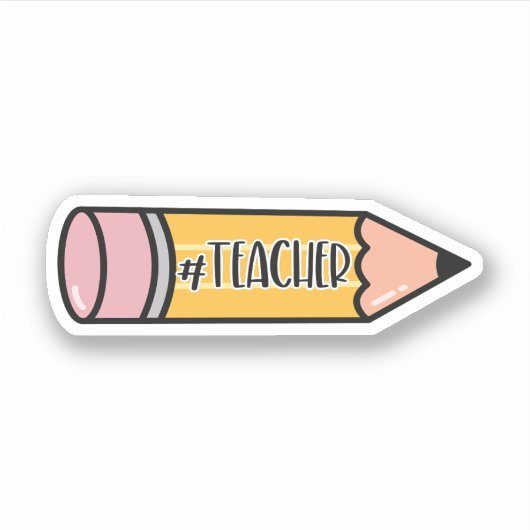 Sticker Crayon enseignant (Devant)
