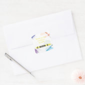 Sticker Crayon Favor | jaune (Enveloppe)
