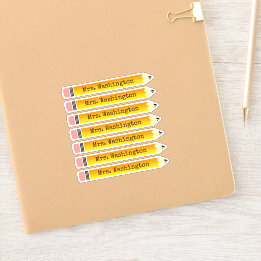 Sticker Crayon personnalisé de l'enseignant