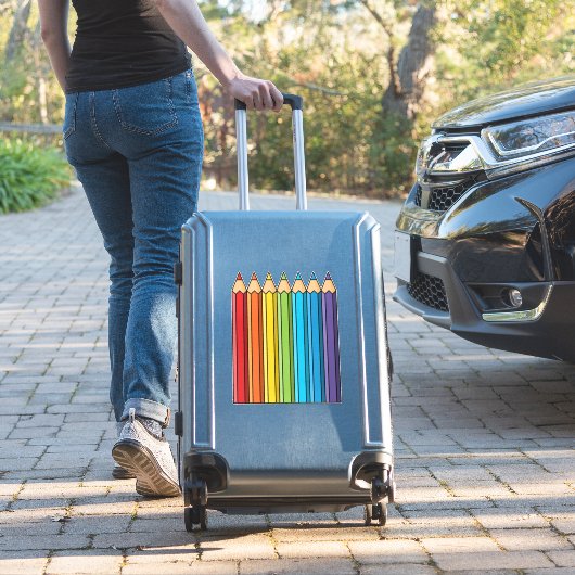 Sticker Crayons de couleur arc-en-ciel (Valise Insitu)