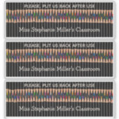 Sticker Crayons de couleur pour l'enseignant Ensemble d'ét (Devant)